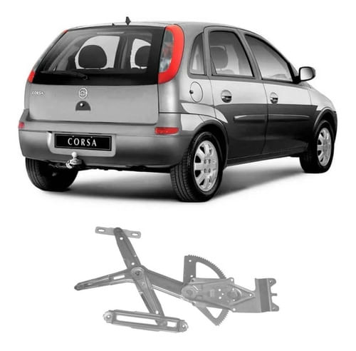 Máquina Vidro Elétrica Direita Corsa 02/12 Montana 03/10
