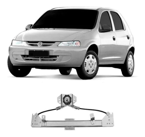 Máquina Vidro Mecânica Direita Celta 2002/2006 C/ Pino Alto