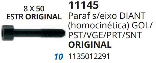 Parafuso Homocinetica Desl Passat,Gol V.P.S Kombi
